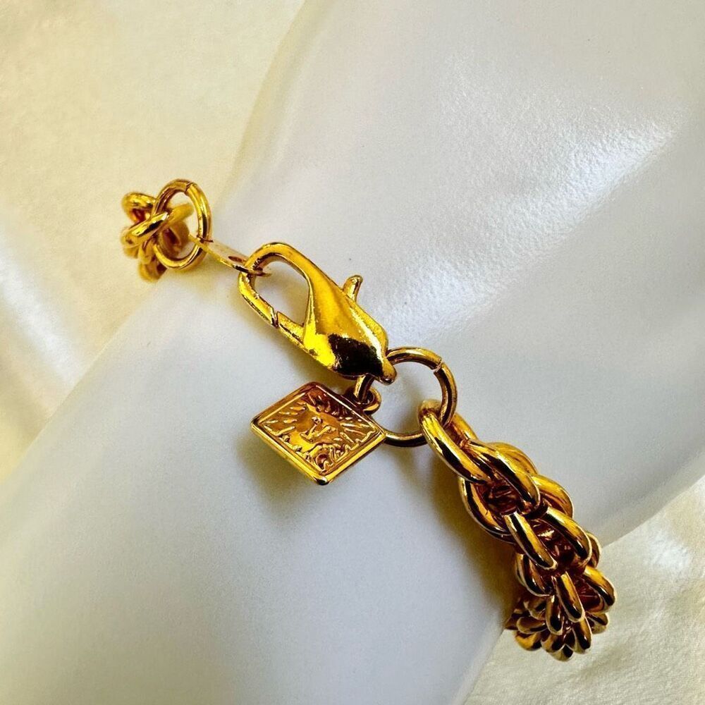 Anne Klein gold tone chain link bracelet - Picture 3 of 9